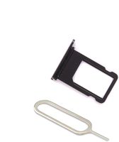 Ogodeal SIM Card Tray Holder Replacement With Waterproof Rubber Seal Ring + Sim Card Eject Pin For Apple iPhone 8 Plus (5.5'') Black