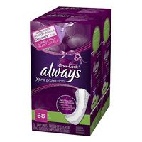Always Xtra Protection Daily Liners, Odor-Lock, Double Pack, Long, 68 ea 1 ea