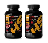 Brain Support Supplement - B-12 1000 MCG METHYLCOBALAMIN - Non GMO - SUBLINGUAL - Vitamin b12 sublingual - 2 Bottles 240 Fast Dissolve Tablets