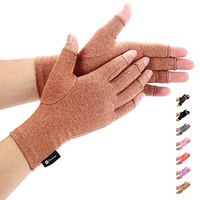Duerer Arthritis Gloves Women Men-Compression Gloves for Pain Relief-RSI, Carpal Tunnel, Rheumatoid & Osteoarthritis Hand Gloves(Brown, M)