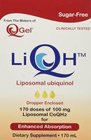 Liquid QH Liposomal Ubiquinol 100mg (Ultimate Absorption, Stabilized, Non-Flavored, Sugar-Free) 170 ml bottle (170 servings)