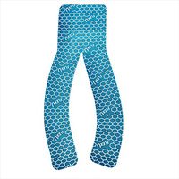 FlexU Blue Kinesiology Tape; Super Saver Pre-Cut Y Shape Strips (40 Strips Pre-Cut to 3"X10"); Hypoallergenic; Therapeutic Recovery Sports Tape