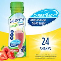 Glucerna Hunger Smart, Diabetes Nutritional Shake, To Help Manage Blood Sugar, Creamy Strawberry, 10 Fl Oz, 24 Count