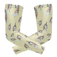 Anyangquji Raibow Unicorn Arm Sleeve Protectiv for Man Elbow Brace for Arthritis (1 Pair)
