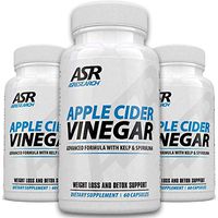 AS Research Apple Cider Vinegar Plus - Extra Strength Detox, Cleanse, Weight Loss - 90 Capsules