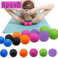 Massage Ball Lacrosse Ball Exercise Fitness Ball Great for Myofascial Release, Trigger Point Therapy,Deep Tissue Massage Tool for Muscle Relaxer, Acupoint Massage Yoga Therapy (2 Pack Random)