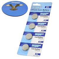 HQRP 4-Pack Battery for Polar s3 Stride Sensor, WearLink, S210 S410 S610 Heart Rate Monitor + Coaster