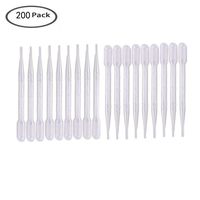 200 Pack 5ML Plastic Transfer Pipettes Disposable Graduated Pipettes Eye Dropper for Essential Oils,Crafts