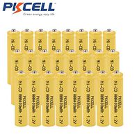 Pkcell 1.2v AAA Nicd Solar Rechargeable Batteries,24 Counts