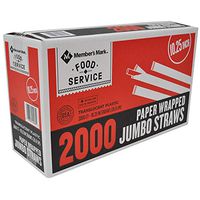 Member's Mark Wrapped Jumbo Straws (2,000 ct.)