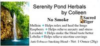 Serenity Pond Herbals By Colleen Anti-tobacco Smoking Blend Herbal Remedy Sold Exclusively By Sacred Tiger (One Ounce)