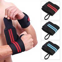 TOBWOLF Wrist Wraps for Men Women, Professional 18" Weightlifting Strap with Thumb Loop, Adjustable Carpal Tunnel Wrist Support Braces Bandage for Gym, Workout, Powerlifting 2 Pairs