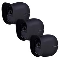 Tectra Set of 3 Skins Covers Protection for Arlo Pro and Arlo Pro 2 Mible Smart Security Camera Accessories (Black)