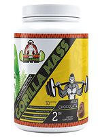 Jungle Joose Gorilla Mass Protein Powder Chocolate 2 lbs, 1g Sugar, 24g Protein