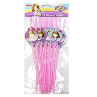 Sofia the First Drinking Straws (18 Pack) 10 1/2"