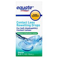 Contact Lens Rewetting Drops, 0.5 Fl Oz, by Equate