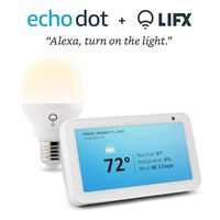 Echo Show 5 bundle with LIFX Wi-Fi Smart Light - Sandstone