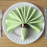 UNIWARESAL Pure Cotton Napkins 18 inch for Dinner Table, Restaurant, Wedding, and Regular Home Uses Ultra Soft Cotton Fabric Pack of 20 - Sage