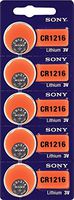 Sony Lithium 3V Batteries Size CR1216 (Pack of 5