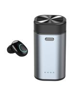 IPX5 Mini Bluetooth Touch Control Earbud,Shuua Single Invisible Headphone BT V4.2 Small Earpiece Hands-Free Calls Car Headset with Charging Box Earphone Mic