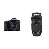 Canon SLR Camera EOS 80D + EF-S 18-55mm STM & 55-250mm Lens & 300DG Bag (Renewed)