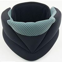 LXHSY Cervical Traction Device, Neck Guard, Home Neck Protector, Orthodontic Sponge Soft Support Neck Support, Relieve Pain Pressure,Gray