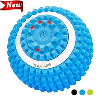Vibrating Massage Ball - 4-Speed High-Intensity Fitness Yoga Massage Roller, Relieving Muscle Tension Pain & Pressure Massaging Balls, Electric Rechargeable Washable Vibrating Massage Ball (Blue)
