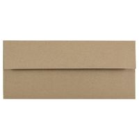 JAM PAPER #10 Business Premium Envelopes - 4 1/8 x 9 1/2 - Brown Kraft Paper Bag - 50/Pack