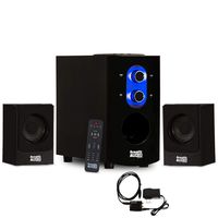 Acoustic Audio AA2130 Bluetooth Home 2.1 Speaker System for Multimedia with Digital Optical Input
