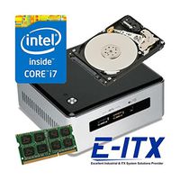 Intel NUC5i7RYH Core i7-5557U NUC System, 16GB DDR3L , 1TB HDD, WiFi, Bluetooth, Pre-Assembled and Tested by E-ITX