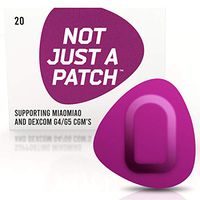 NOT JUST A PATCH – G5 G4 Dex-com CGM Adhesive Patch – Libre Sensor Patches – Miao-Miao Freestyle Adhesive Patches – Hypoallergenic Waterproof Adhesive – 20 Pack CGM Patches for Diabetic – Purple