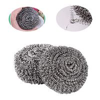 Stainless Steel Scourers, Specialist Practical Fast Decontamination Portable Lightweight Steel Wool Cleaning Kitchen Tool(1PC,12g)