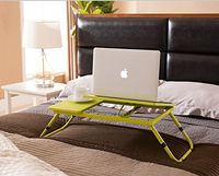 Kings Brand Foldable Adjustable Laptop Stand for Table, Sofa & Bed (Yellow)