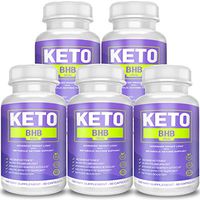 Keto BHB Real Capsules for Weight Loss, Keto BHB 800 Pills for Real Energy, Focus, Metabolism Boost - Premium Advanced Powder Exogenous Ketones for Rapid Ketosis Diet for Men Women - 5 Bottles