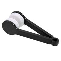 Portable Lens Cleaner Sunglasses Cleaning Brush Eyeglass Microfiber Cleaner Brush Cleaning Tool No Scratches Black