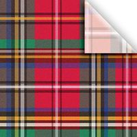 Jillson & Roberts Printed Gift Tissue 20" x 30", Tartan (240 Sheets)
