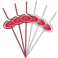 NCAA North Carolina State Wolfpack Six Pack Team Sip Sport Straws