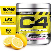 C4 Original Pre Workout Powder Pink Lemonade | Vitamin C for Immune Support | Sugar Free Preworkout Energy for Men & Women | 150mg Caffeine + Beta Alanine + Creatine | 60 Servings