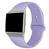 NAHAI Compatible Fitbit Ionic Bands, Soft Silicone Replacement Strap Accessory Breathable Wristbands for Fitbit Ionic Smart Watch,Small, Pastel Violet