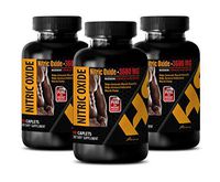 Bodybuilding Supplements for Men Muscle Grow - Nitric Oxide 3600 MG - Maximum Strength & Recovery - l-arginine Blood Pressure - 3 Bottles 270 Caplets