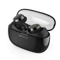 Wireless Earbuds, Voksun Bluetooth 5.0 Headphones True Wireless Earbuds with HD Stereo Sound, 45H Playtime In-ear Sports Earphones Noise Cancelling with Mic, 1500mAh Charging Case, for Running Drive &