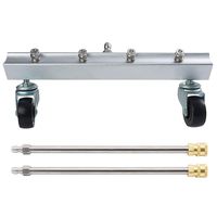 Twinkle Star 13" Pressure Washer Undercarriage Cleaner, Under Car Water Broom with 2 Pressure Washer Extension Wands, 4000 PSI