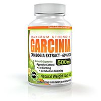 Premium Garcinia Cambogia Extract 500mg with 60% HCA 60 Capsules (1-Bottle Special) - 1 Months Supply Made in The USA. ** New and Improved Formula