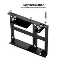 Mrinb Metal Dual Bay 2.5inch to 3.5inch Hard Drive Mounting Bracket HDD SSD Mounting Frame