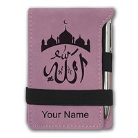 Mini Notepad, Allah 2, Personalized Engraving Included (Pink)