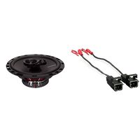 Rockford Fosgate R165X3 Prime 6.5-Inch Full-Range 3-Way Coaxial Speaker - Set of 2 & Metra 72-4568 Speaker Harness for Selected General Motor Vehicles