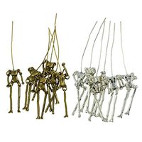 Halloween 90mm Human Skeleton Scary Body DIY Dolls Pendant Jewelry 12Pieces Woman Bright For gift Lovely Cheap Jewerly Women Womens Beads Wonderful Amulet