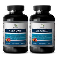 African Mango Natural - African Mango Extract - Improves Cognitive Function - 2 Bottles 120 Capsules