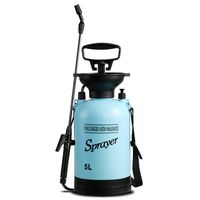 CLICIC Lawn and Garden Portable Sprayer 1.3 Gallon - Pump Pressure Sprayer Includes Shoulder Strap
