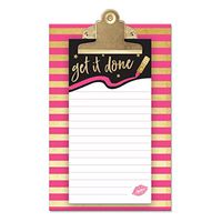 Punch Studio Lady Jayne Junior Clipboard & Note Pad Set (Get It Done)
